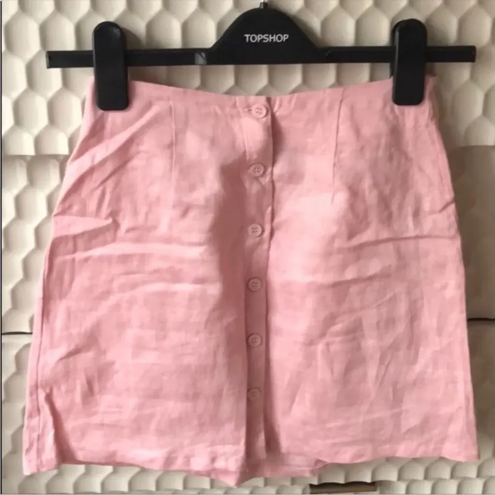 Reformation Tati Two Piece mini skirt top set linen cotton size 4